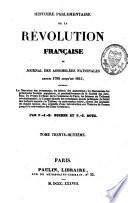 Histoire parlementaire de la Révolution française