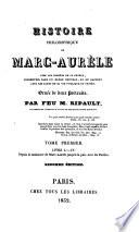 Histoire philosophique de Marc Aurèle
