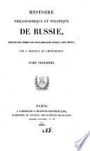 Histoire philosophique et politique de Russie, par J. Esneaux et L. E. Chennechot
