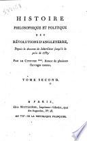 Histoire philosophique et politique des révolutions d'Angleterre, depuis la descente da Jules-César juasqu'à la paix de 1783. Par le CitoYen *** [i. e. Jean Chas] auteur de plusieurs ouvrage connus