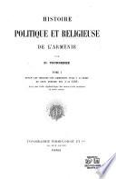 Histoire politique et religieuse de l'Arménie