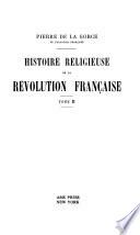 Histoire religieuse de la Révolution française