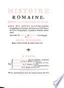 Histoire Romaine, Depuis La Fondation De Rome