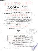 Histoire romaine depuis la fondation de Rome ...