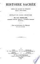 Histoire sacrée depuis les origines de l'humanité jusqu'a Jésus-Christ: extraits du cours d'histoire