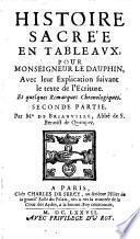 Histoire sacrée en tableaux, pour Mgr. le dauphin