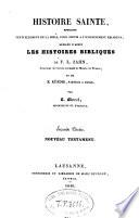 Histoire sainte, extraite textuellement de la Bible, d'après les histoires bibliques de F. L. Zahn et de Kündig