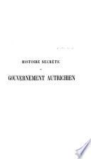 Histoire secrète du gouvernement autrichien