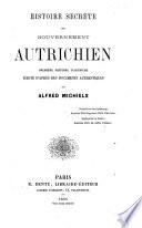 Histoire secrète du gouvernement autrichien