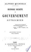 Histoire secrète du gouvernement autrichien