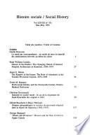 Histoire Sociale