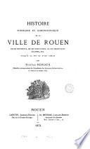 Histoire sommaire et chronologique de la ville de Rouen