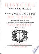 Histoire Universelle de Jacque Auguste De Chow, 15