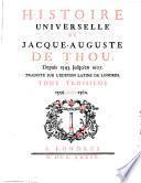 Histoire universelle de Jacques-Auguste de Thou