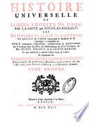 Histoire universelle de Jacques Auguste de Thou