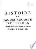 Histoire universelle de Jaques-Auguste de Thou
