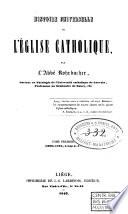 Histoire universelle de l'église catholique