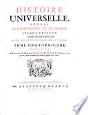 Histoire universelle, depuis le commencement du monde jusqu'à présent