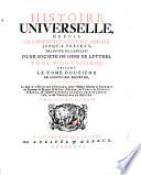 Histoire universelle, depuis le commencement du monde jusqu'à présent