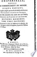 Histoire universelle, depuis le commencement du monde jusqu'à présent