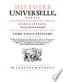 Histoire universelle, depuis le commencement du monde, jusqu'a present [...]. Tome vingt-septieme. Contenant [...] l'histoire de l'ordre de S. Jean de Jerusalem