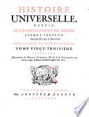 Histoire universelle, depuis le commencement du monde, jusqu'a present [...]. Tome vingt-troisieme. Contenant l'histoire de l'empire Othoman, & celle de la dispersion des juifs