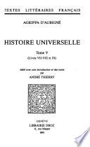 Histoire universelle: Livres VII-VIII et IX