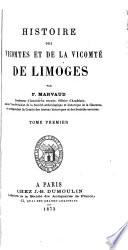 Histoires de vicomtes et de la vicomte de Limoges
