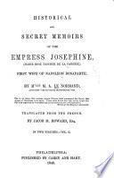 Historical and Secret Memoirs of the Empress Josephine
