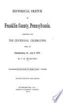 Historical Sketch of Franklin County, Pennsylvania