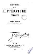 Historie de la littérature grecque