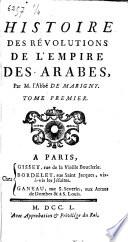 Historie des révolutions de l'empire des Arabes