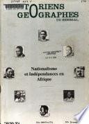 Historiens - géographes du Sénégal