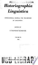 Historiographia linguistica