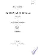 Historique du 25e régiment de Dragons