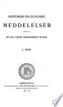 Historisk-filologiske meddelelser