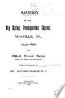 History of the Big Spring Presbyterian Church, Newville, Pa