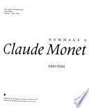 Hommage à Claude Monet (1840-1926)
