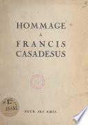 Hommage à Francis Casadesus