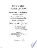 Hommage à Henry le Grand, ou Le retour au bonheur