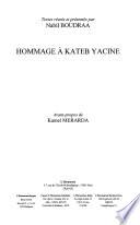 Hommage à Kateb Yacine