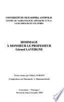 Hommage à Monsieur le Professeur Gérard Lavergne