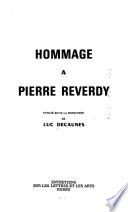 Hommage à Pierre Reverdy