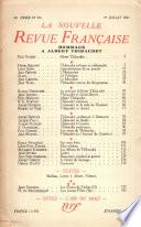 Hommage ŕ Albert Thibaudet N° 274 (Juillet 1936)