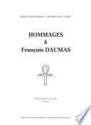 Hommages à François Daumas