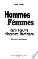 Hommes et femmes dans l'oeuvre d'Ingeborg Bachmann