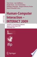 Human-Computer Interaction - INTERACT 2009