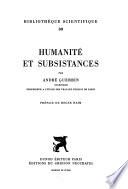 Humanité et subsistances