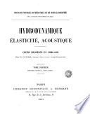 Hydrodynamique élasticité, acoustique, 1