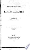 Hydrographie et orographie du Sahara algérien
